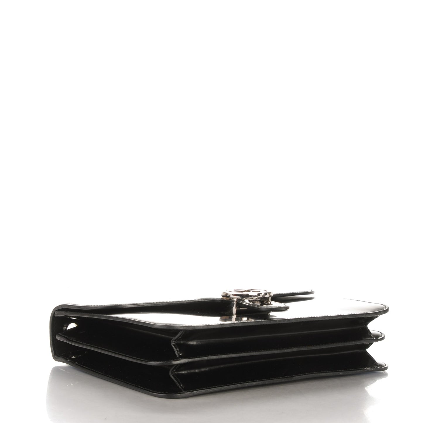 Shade Lux Calfskin Interlocking G Shoulder Bag Black