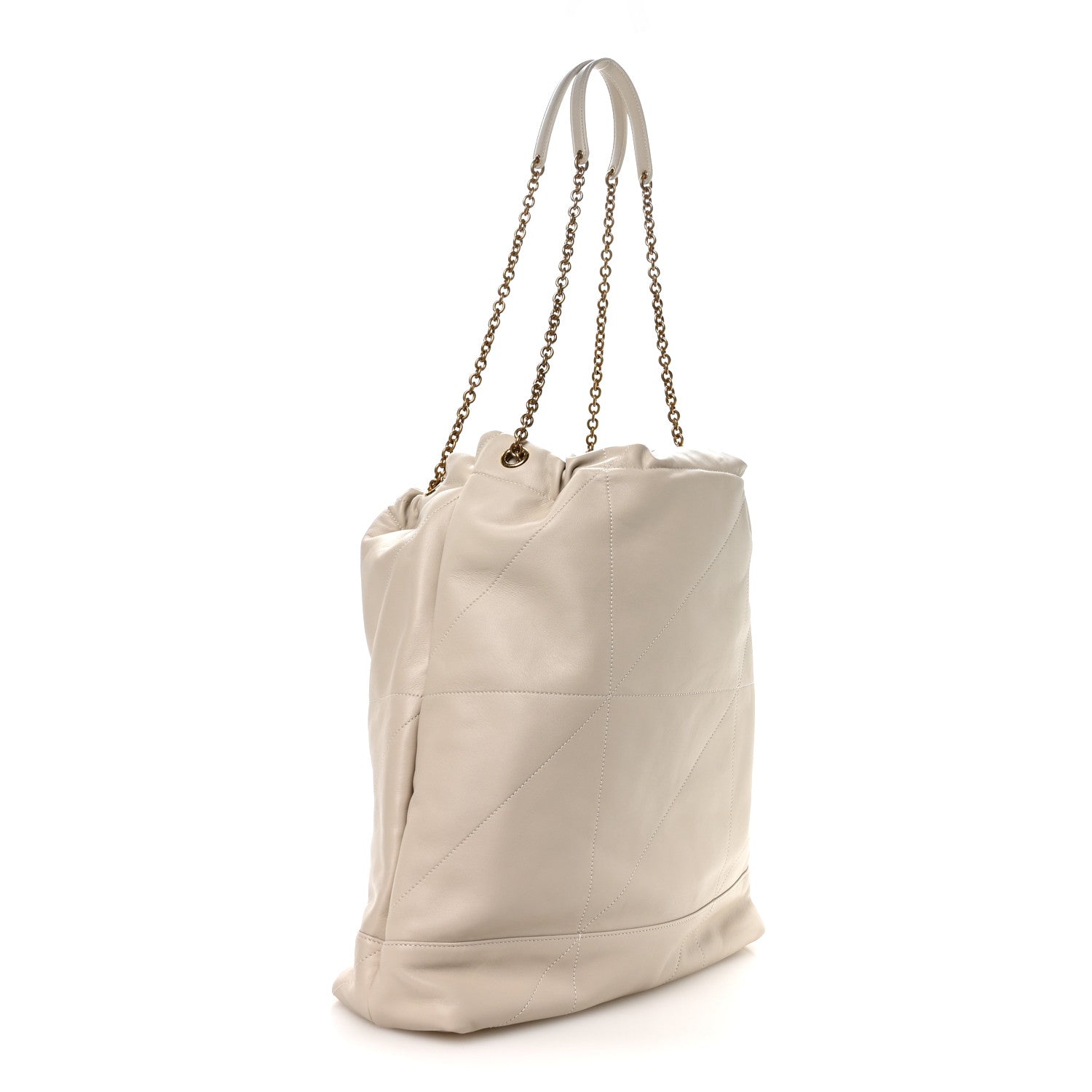 Saint Laurent Lambskin Matelasse Monogram Large Jamie 4.3 Pochon Crema Soft 4 of 11