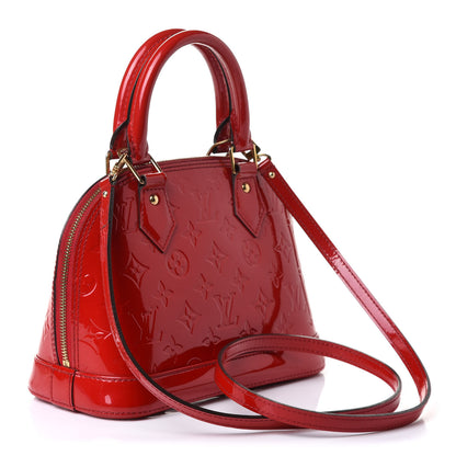 Louis Vuitton Vernis Alma BB Cherry 3 of 9