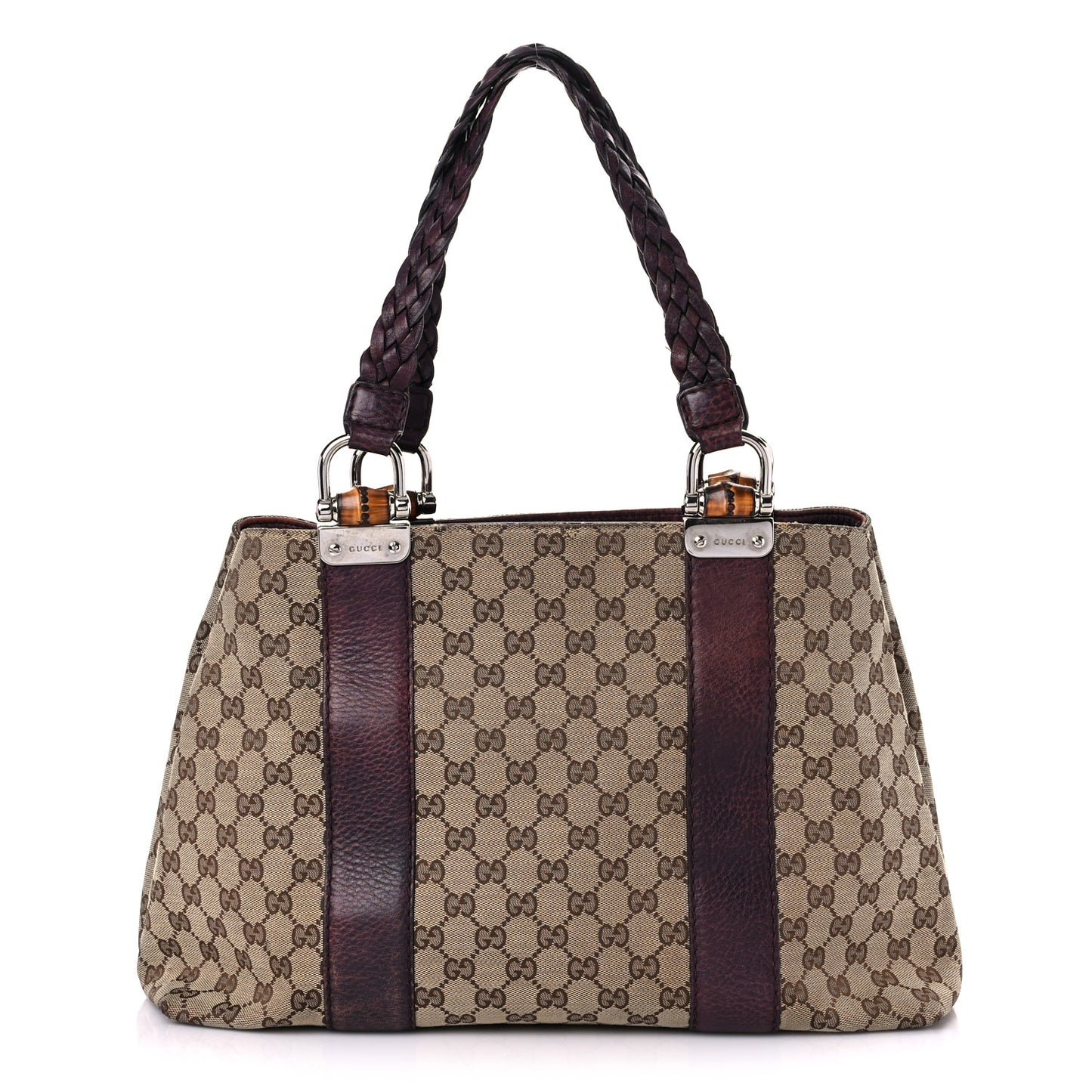 Monogram Medium Bamboo Bar Tote Bordeaux