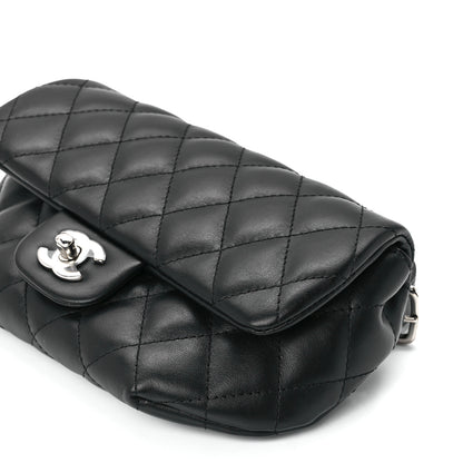 Chanel Calfskin Quilted CC Uniform Flap Belt Bag Black 13 of 13