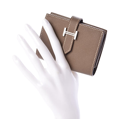 Hermes Epsom Bearn Card Holder Wallet Etoupe 2 of 8