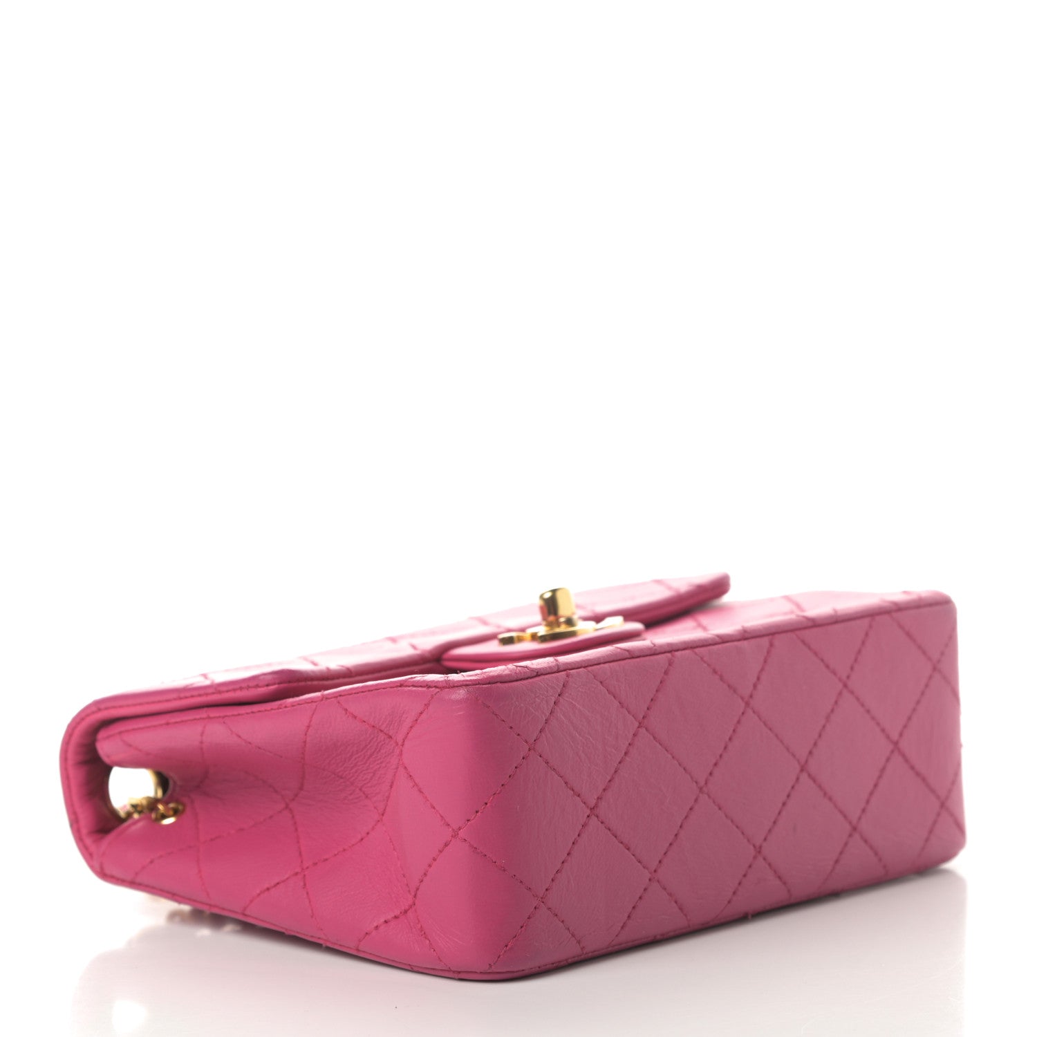 Chanel Lambskin Quilted Mini Square Flap Pink 6 of 16