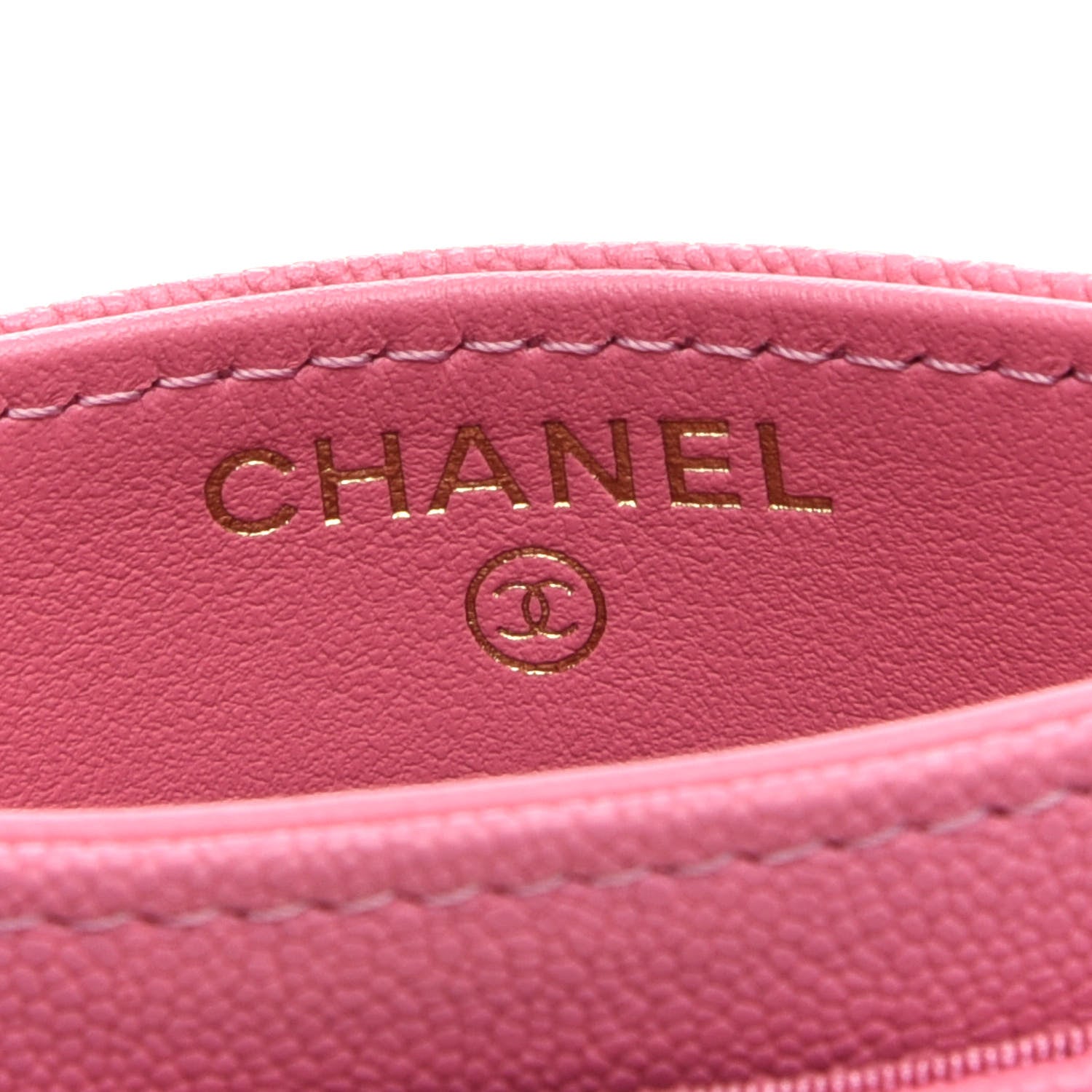 Chanel Caviar Quilted Boy Card Holder Pink 6 of 9