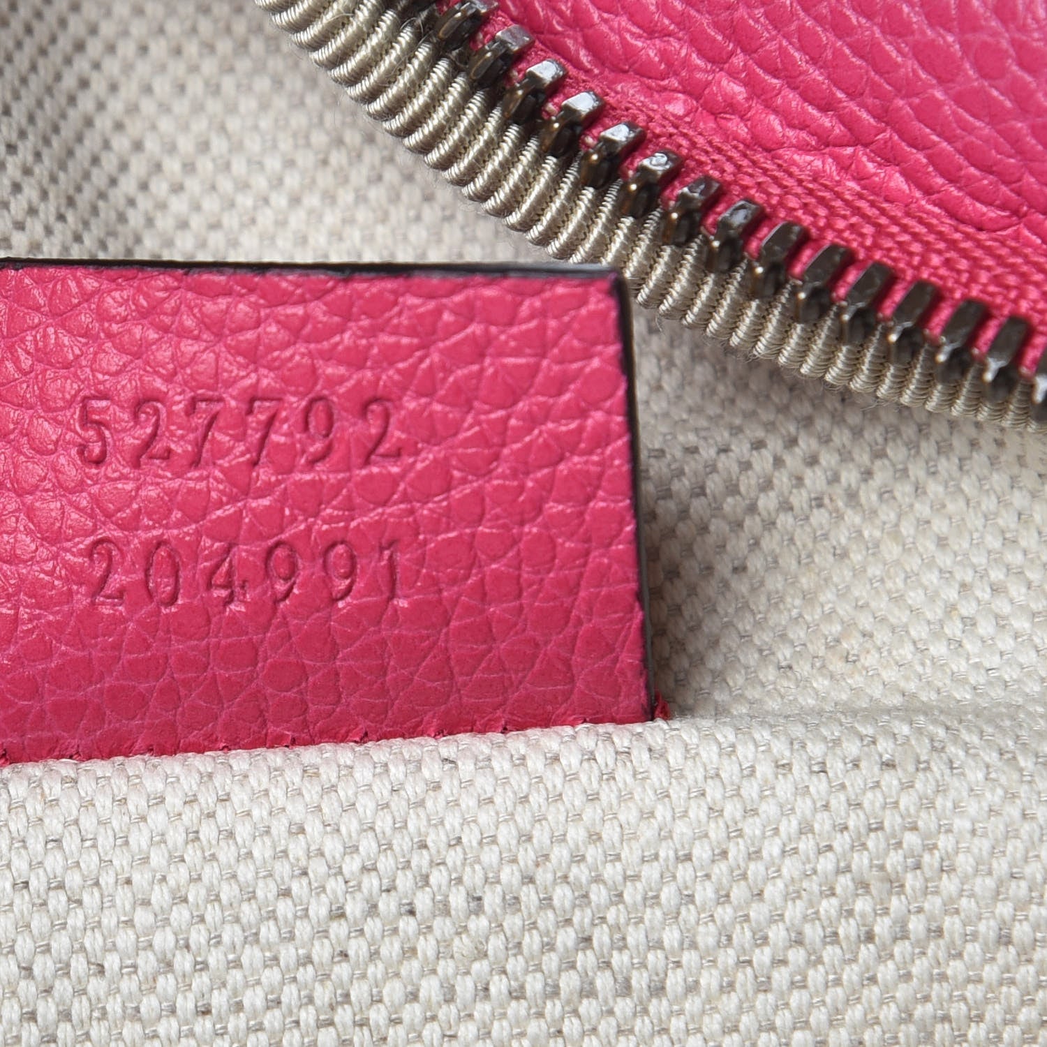 Gucci Grained Calfskin Small Logo Belt Bag Box Pink Green 7 of 10