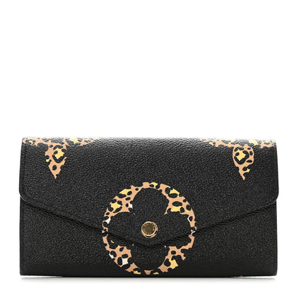 Louis Vuitton Monogram Giant Jungle Sarah Wallet Black 1 of 7