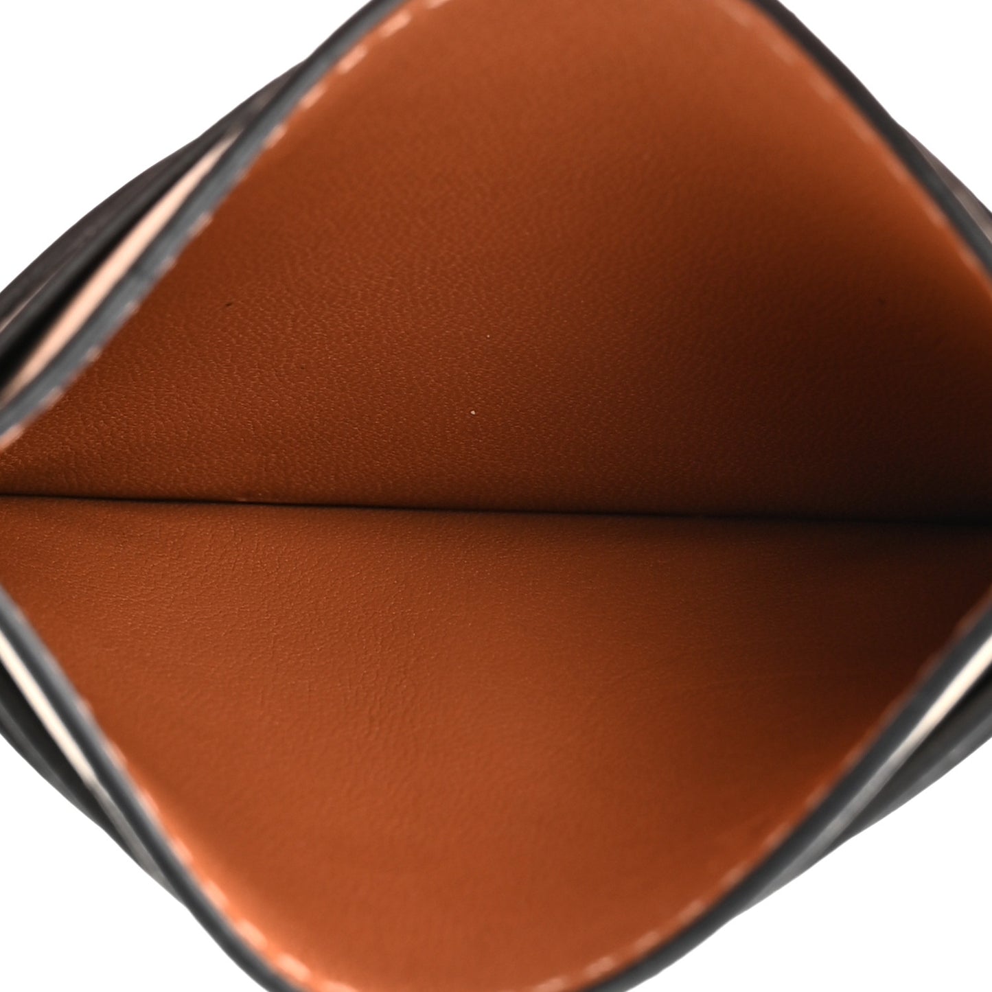 Calfskin Anagram Card Holder Light Oat Tan