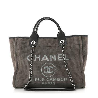 Chanel Mixed Fibers Small Deauville Tote Grey 1 of 11
