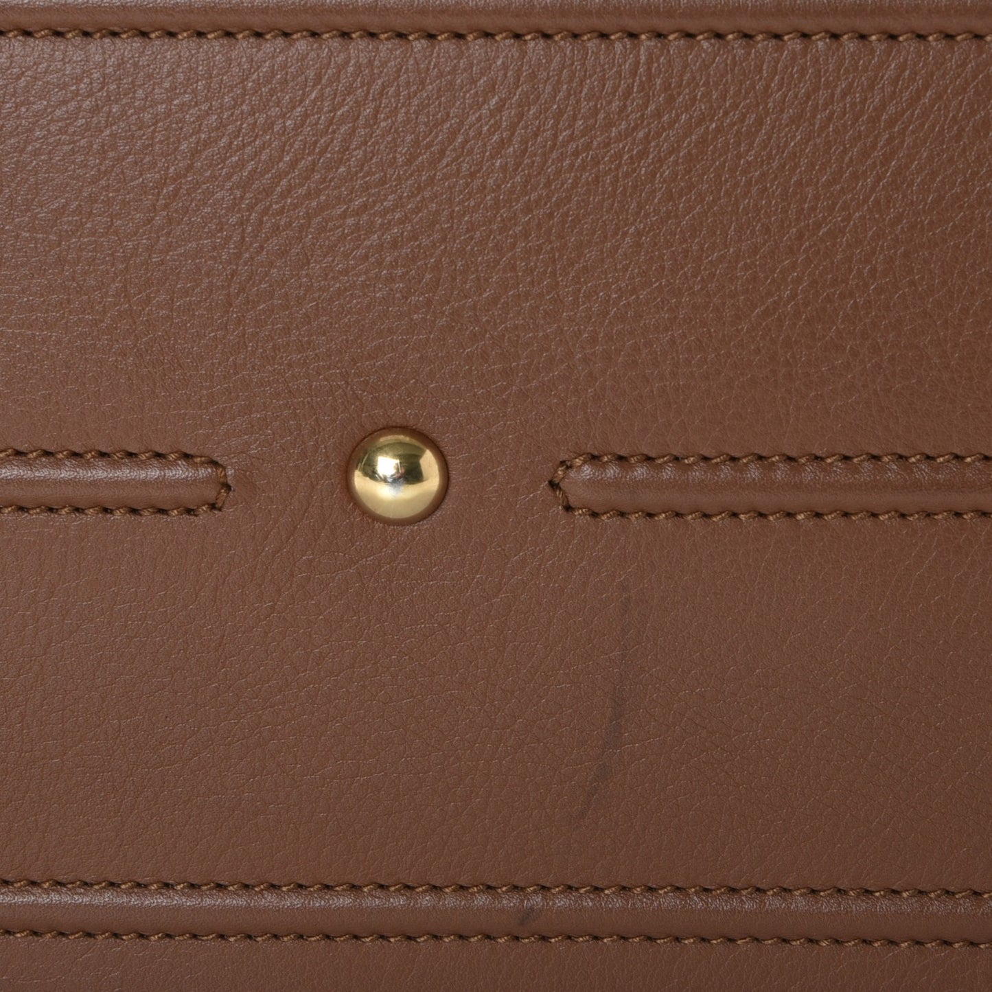 Calfskin Canvas Medium Muse Two Brown