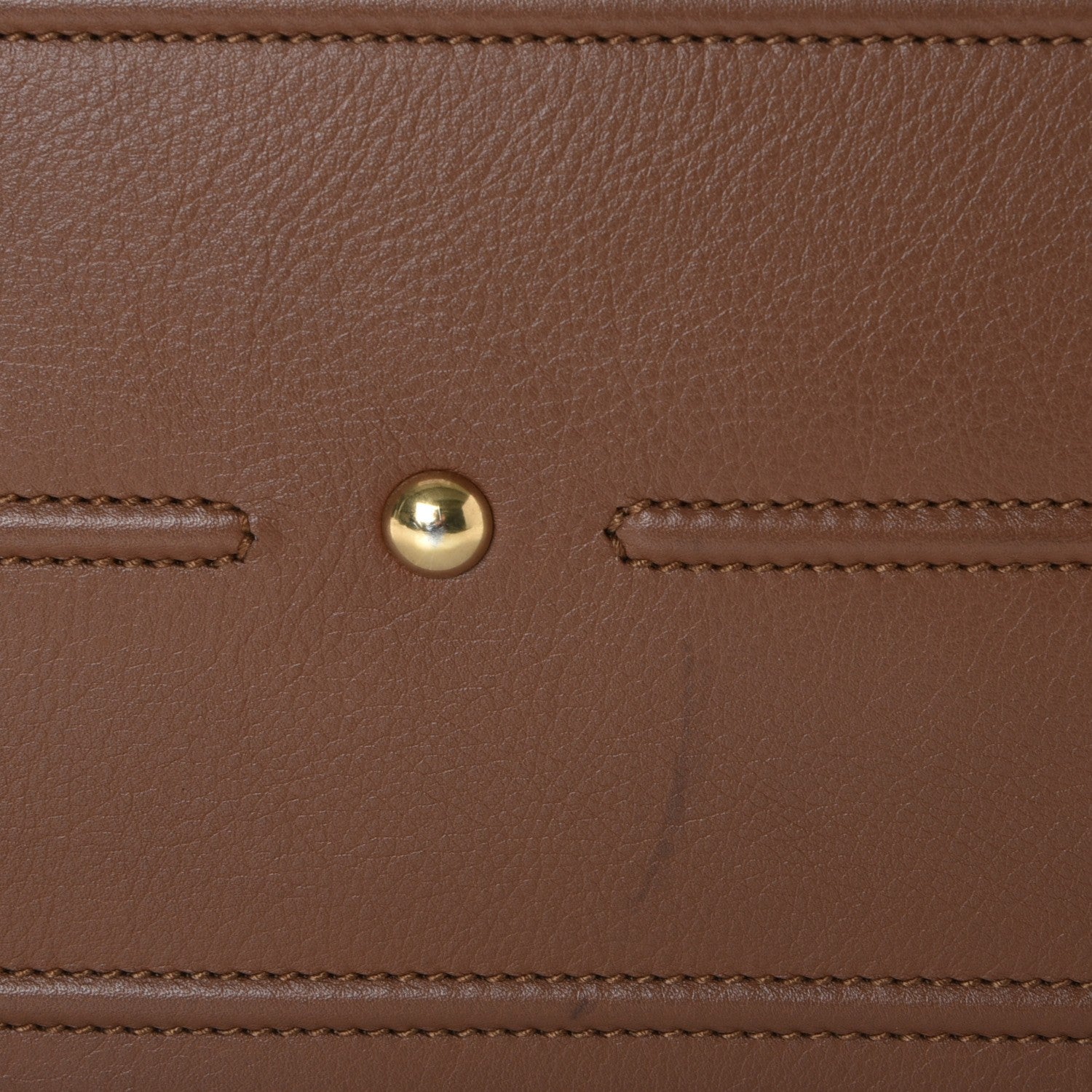 Saint Laurent Calfskin Canvas Medium Muse Two Brown 14 of 14