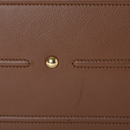 Saint Laurent Calfskin Canvas Medium Muse Two Brown 14 of 14
