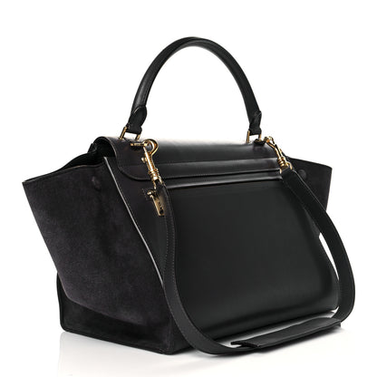 Celine Smooth Calfskin Suede Small Trapeze Grey 3 of 12