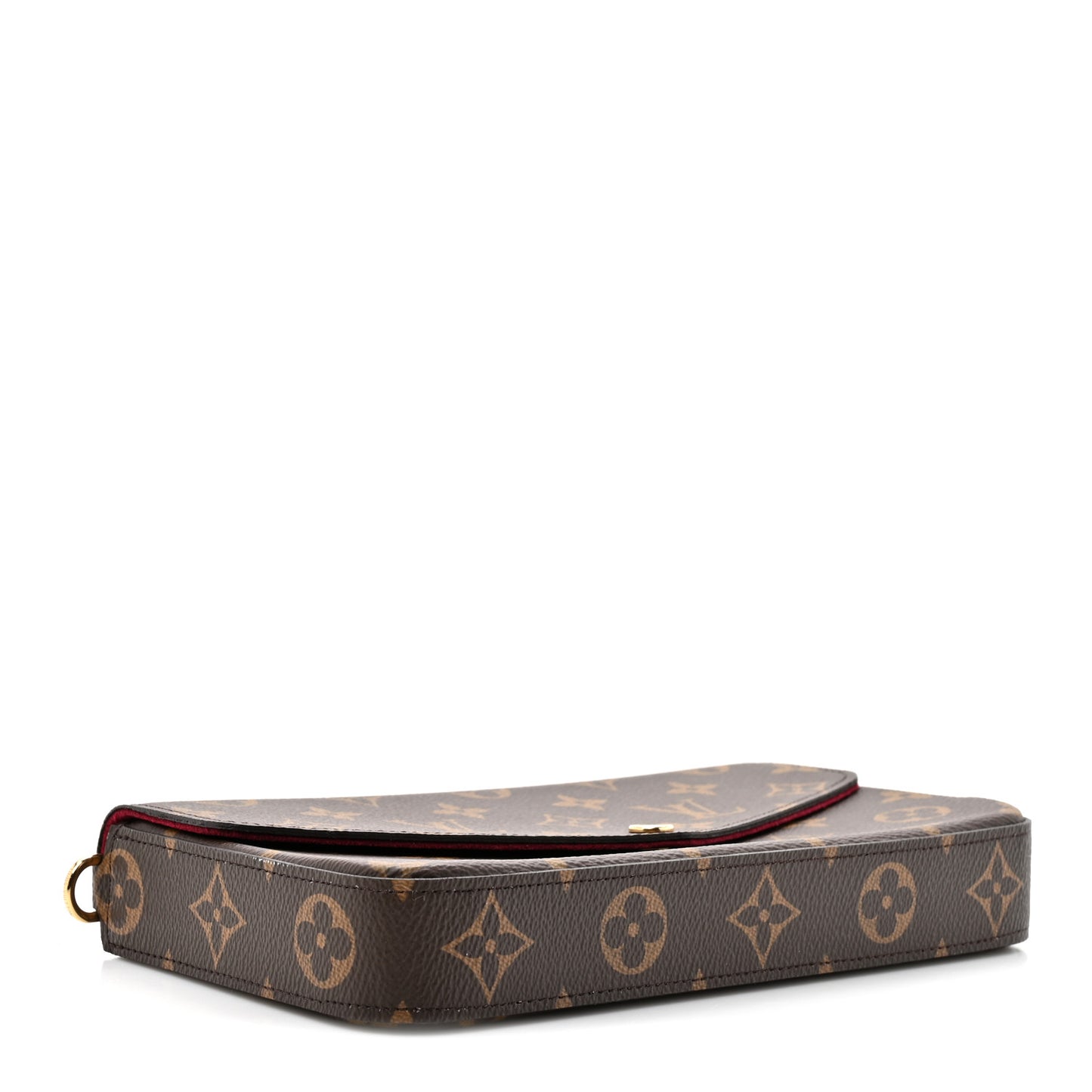Monogram Pochette Felicie Chain Wallet Fuchsia