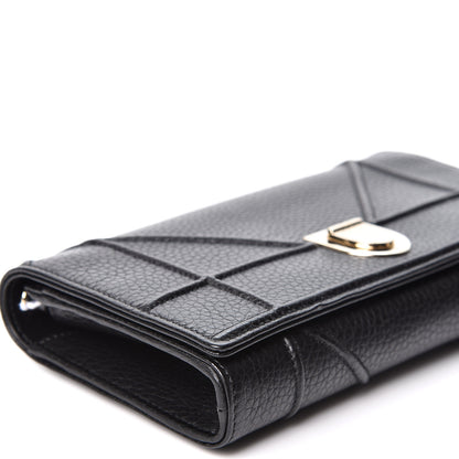 Christian Dior Grained Calfskin Diorama Croisiere Chain Wallet Black 7 of 9