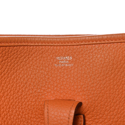 Hermes Togo Evelyne III GM Orange 6 of 14