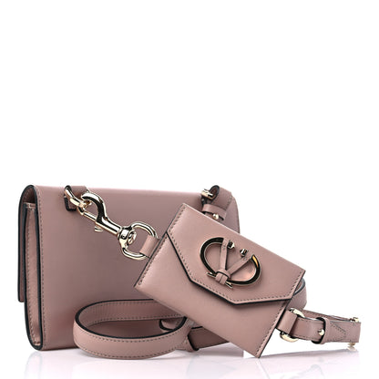 Valentino Garavani Calfskin V Rivet Shoulder Bag Poudre 4 of 10