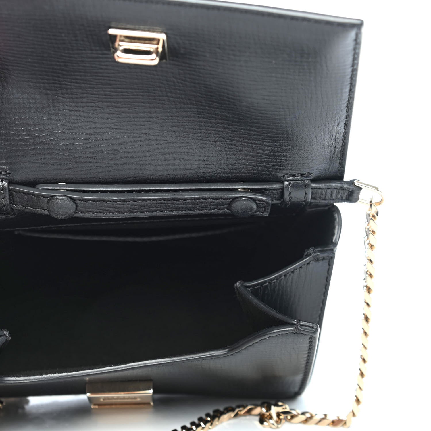 Givenchy Textured Calfskin Micro Pandora Box Clutch Black 4 of 4