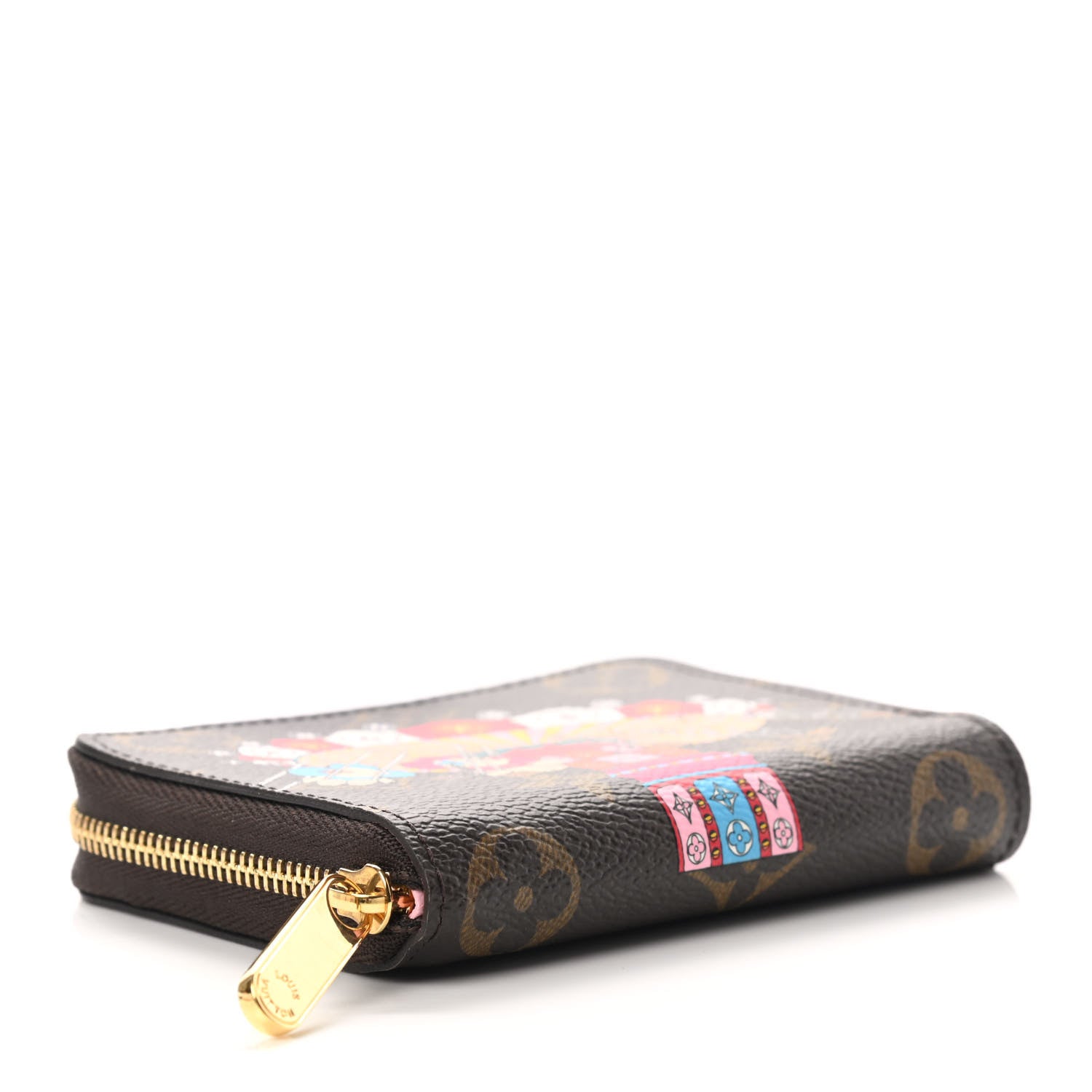 Louis Vuitton Monogram 2020 Christmas Animation Swing Ride Zippy Coin Purse Pink Poppy 4 of 8