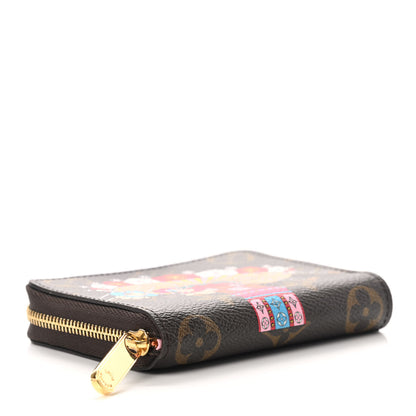 Louis Vuitton Monogram 2020 Christmas Animation Swing Ride Zippy Coin Purse Pink Poppy 4 of 8