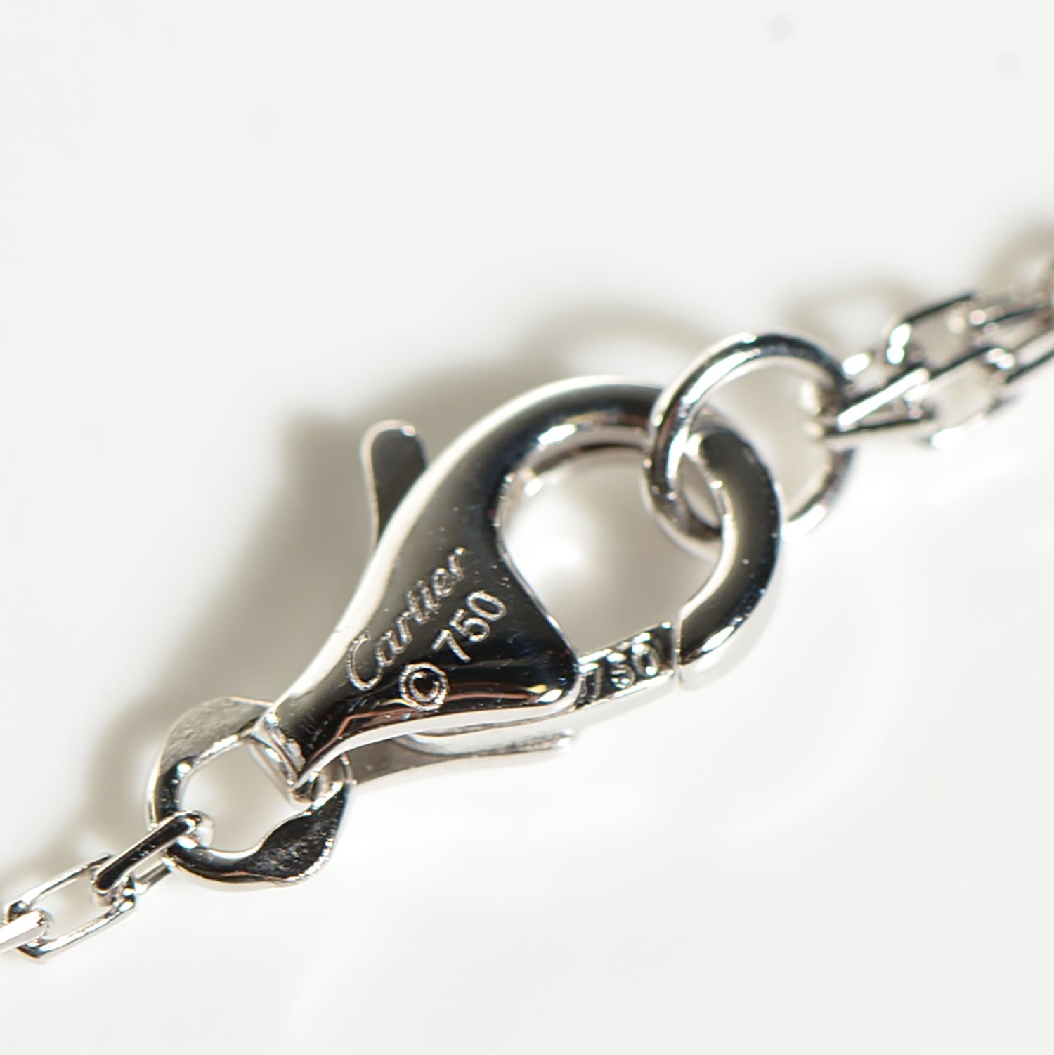 Cartier 18K White Gold Diamond SM D'Amour Pendant Necklace 9 of 10