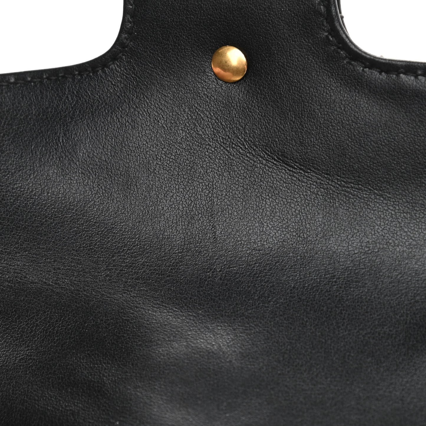 Calfskin Matelasse Super Mini GG Marmont Shoulder Bag Black