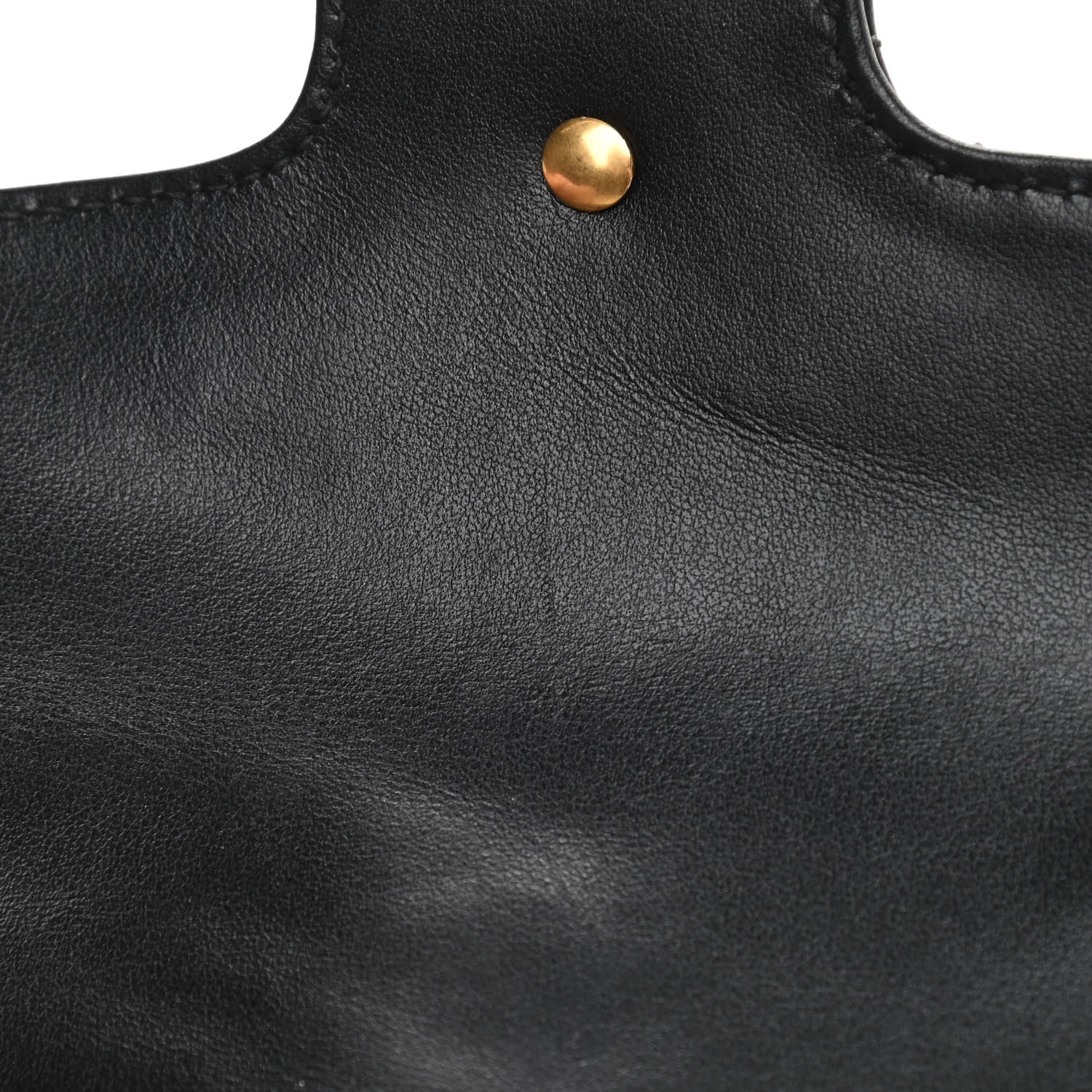 Gucci Calfskin Matelasse Super Mini GG Marmont Shoulder Bag Black 12 of 13