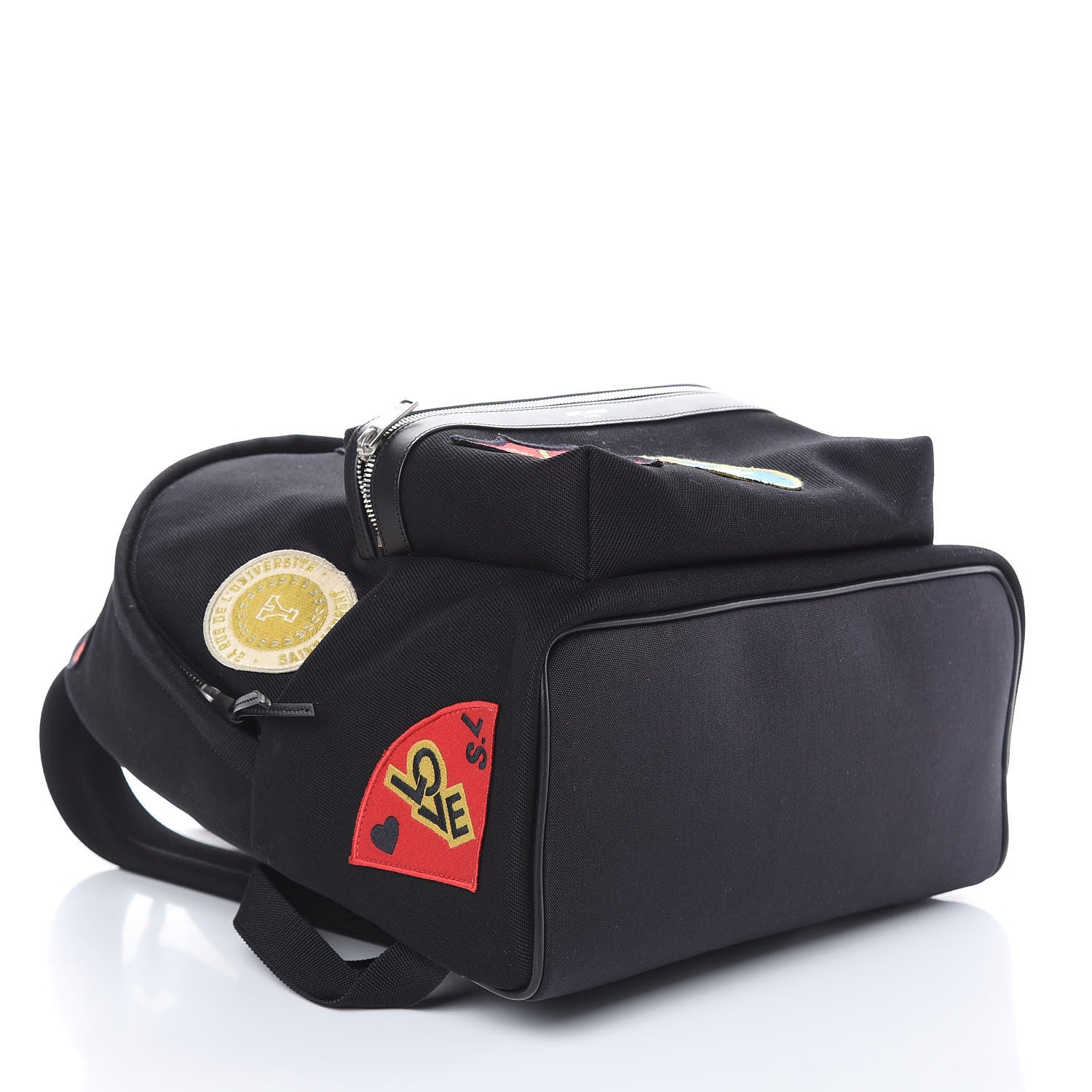 Saint Laurent Twill Patches City Backpack Black 4 of 8