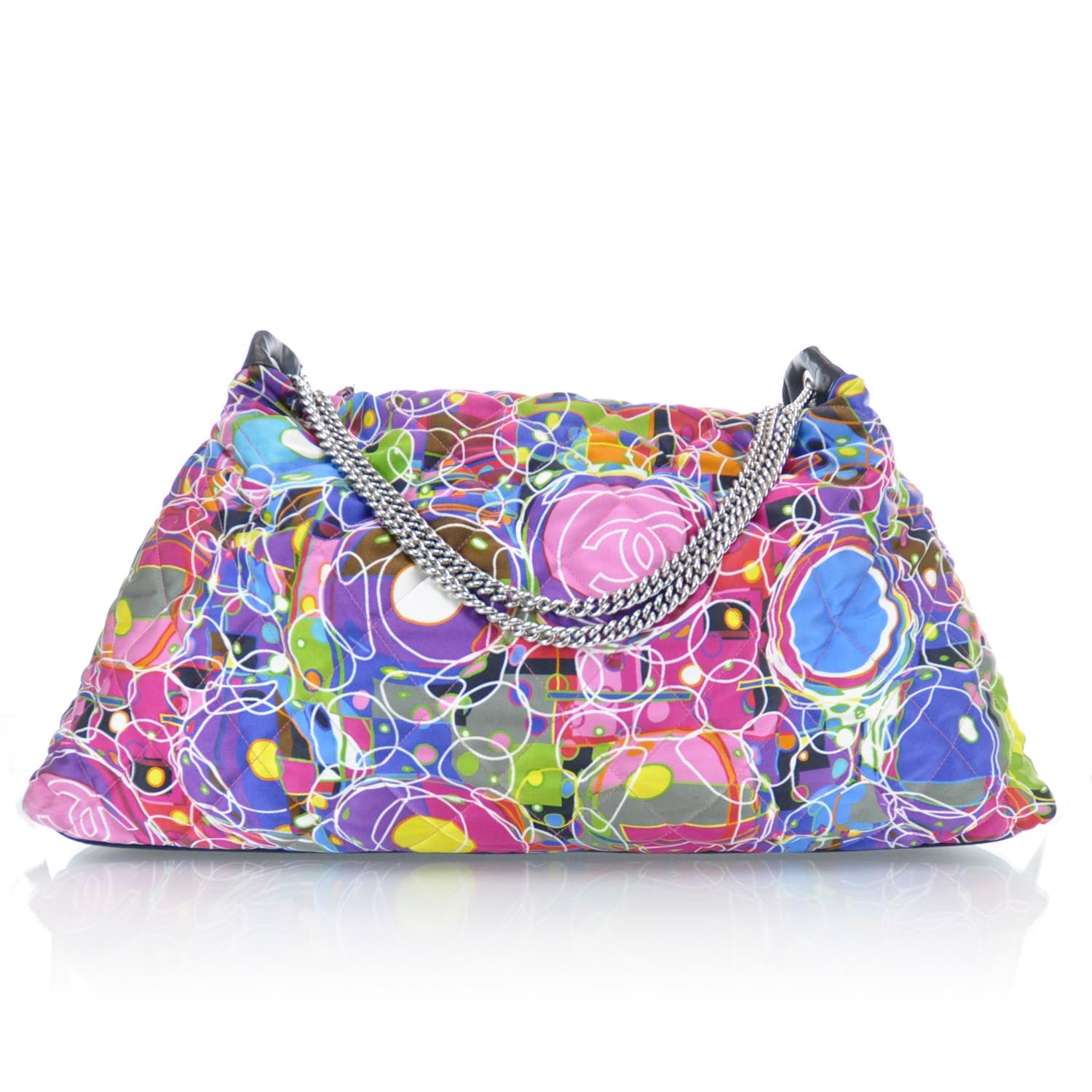 Chanel Satin Quilted Large Kaleidoscope Tote 1 of 13