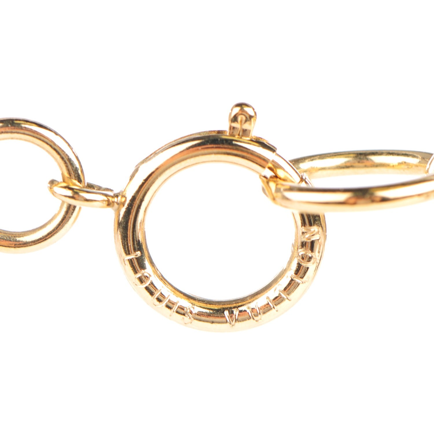 Louis Vuitton Collier Vegas Chain Necklace Gold 3 of 4