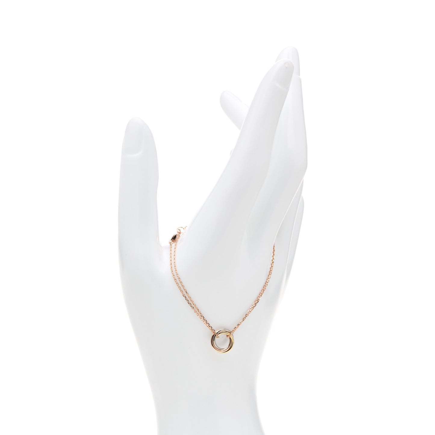 18K Pink Yellow White Gold Trinity Bracelet