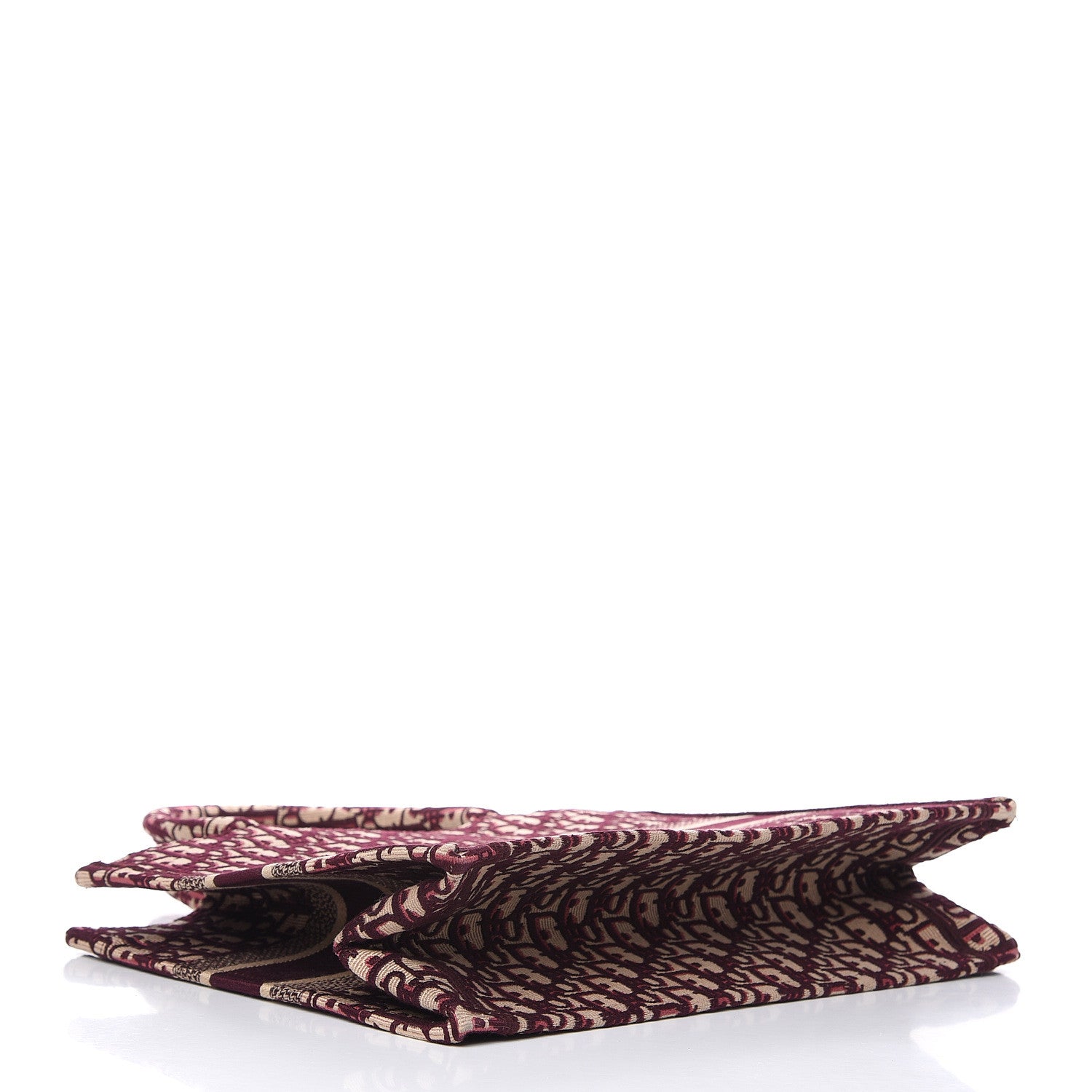 Christian Dior Oblique Medium Book Tote Burgundy Multicolor 4 of 15