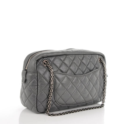 Chanel Aged Calfskin Quilted Medium Reissue Camera Case Grey 3 of 7
