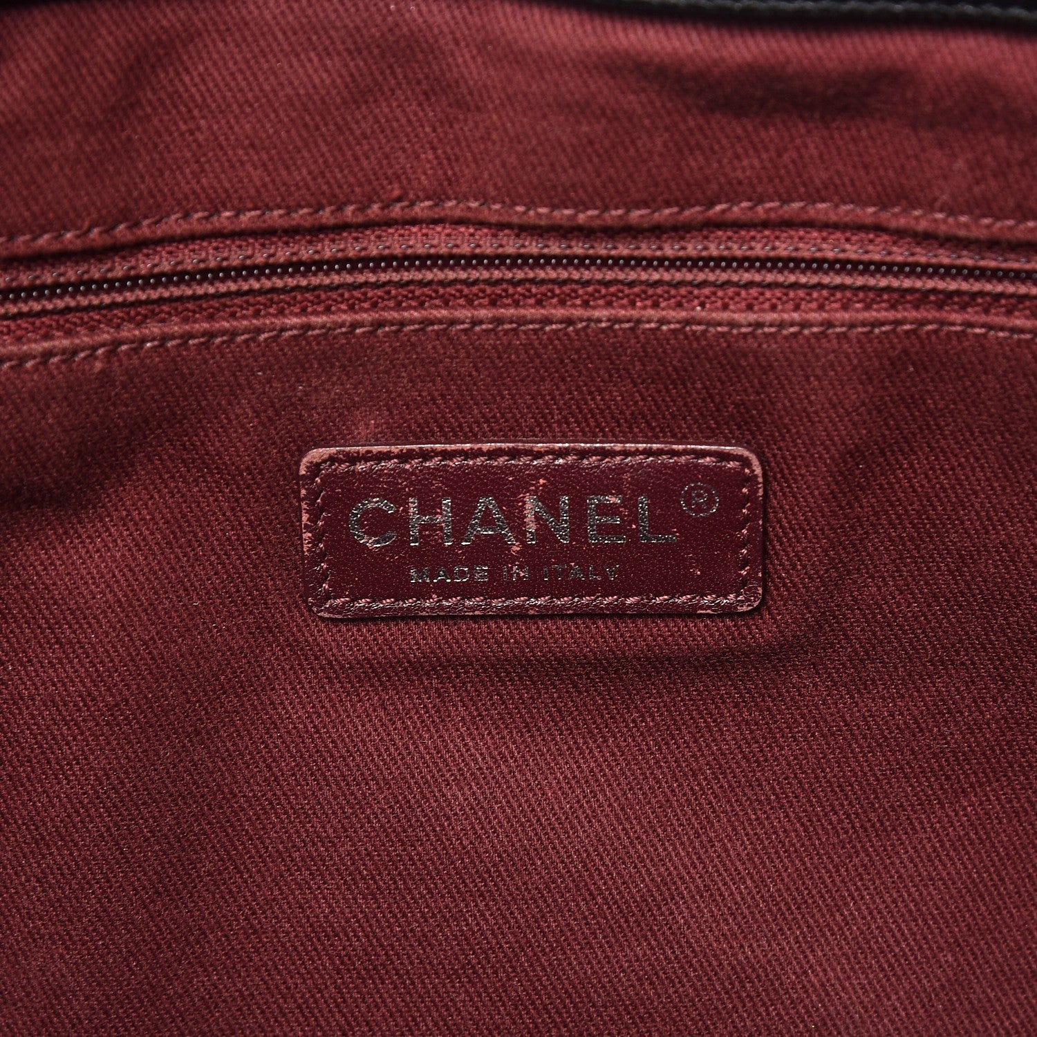 Chanel Glazed Calfskin Quilted Large Duo Color Tote Black 6 of 13
