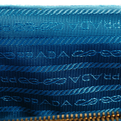 Prada Saffiano Lux Mini Double Zip Tote Turchese 10 of 10