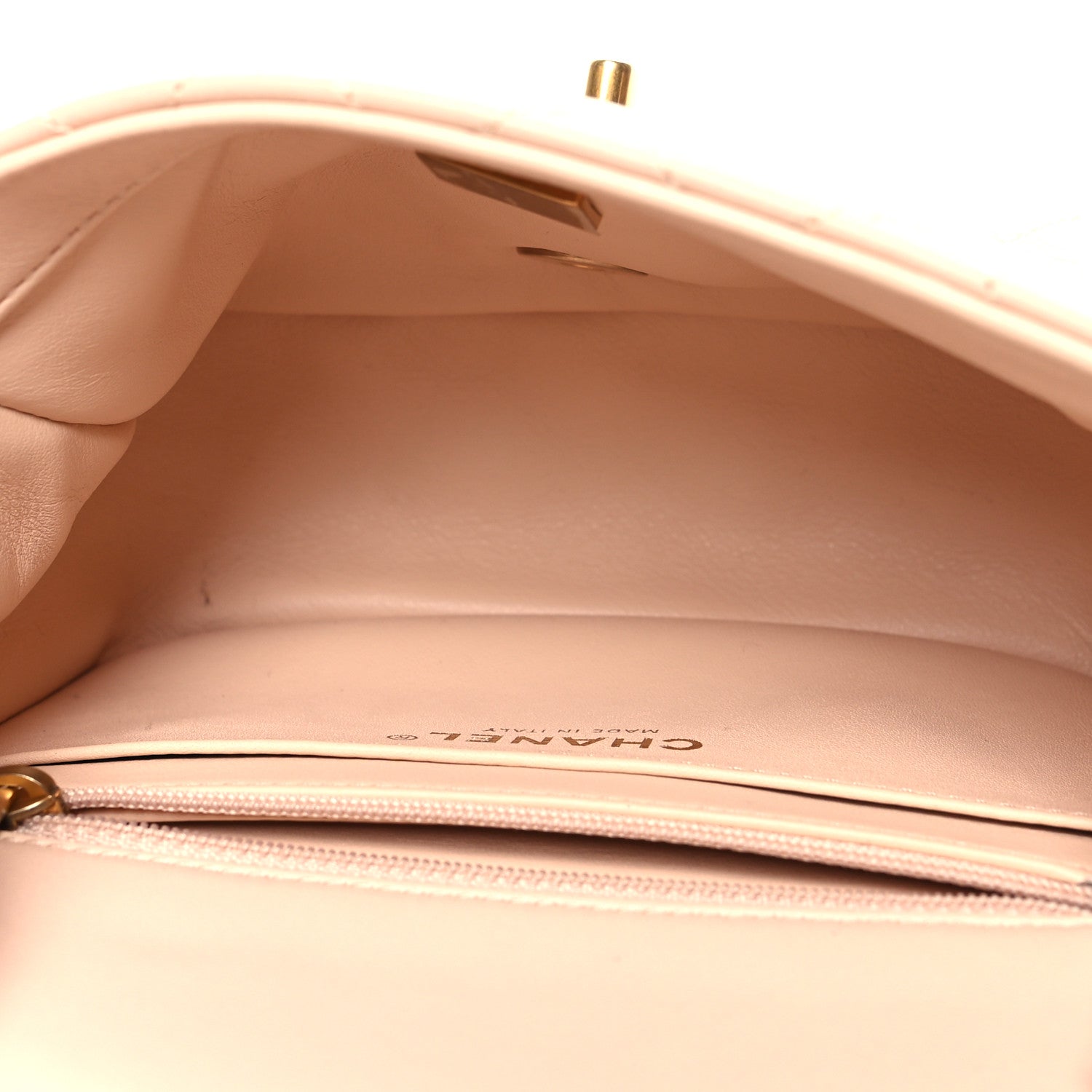 Chanel Lambskin Quilted Mini Pearl Crush Flap Light Beige 5 of 10