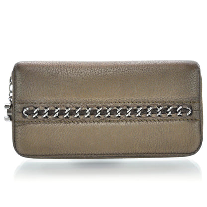 Chanel Leather Luxe Ligne Wallet Bronze 3 of 8