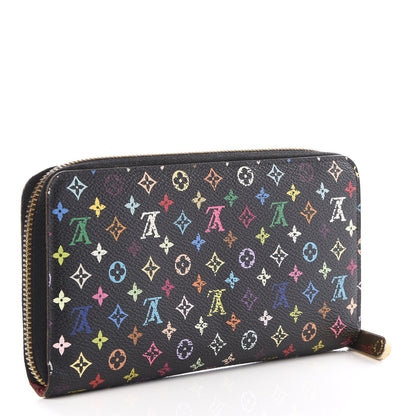 Louis Vuitton Monogram Multicolor Zippy Wallet Black Grenade 2 of 9
