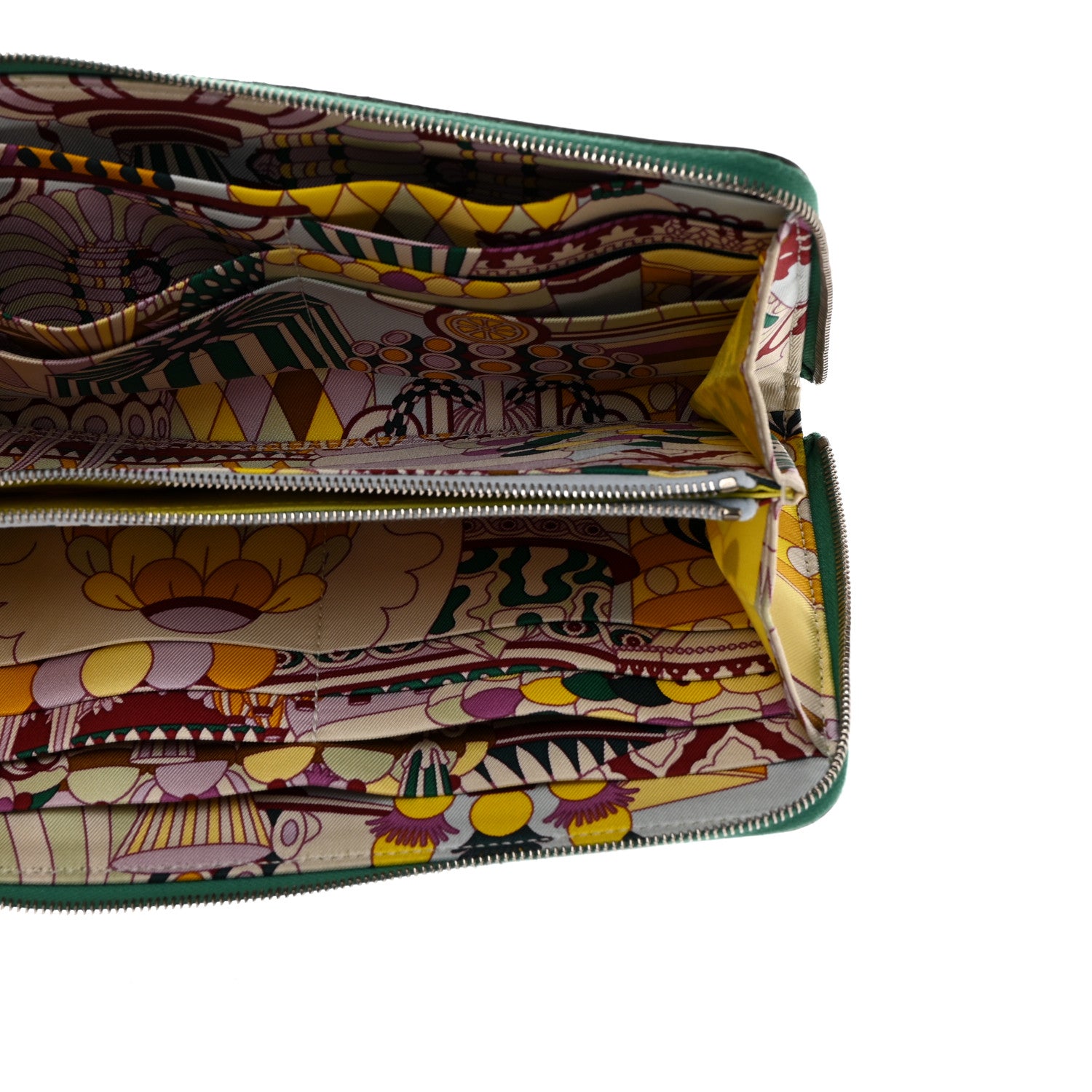 Hermes Epsom Silk'In Wallet Vert Jade 5 of 7