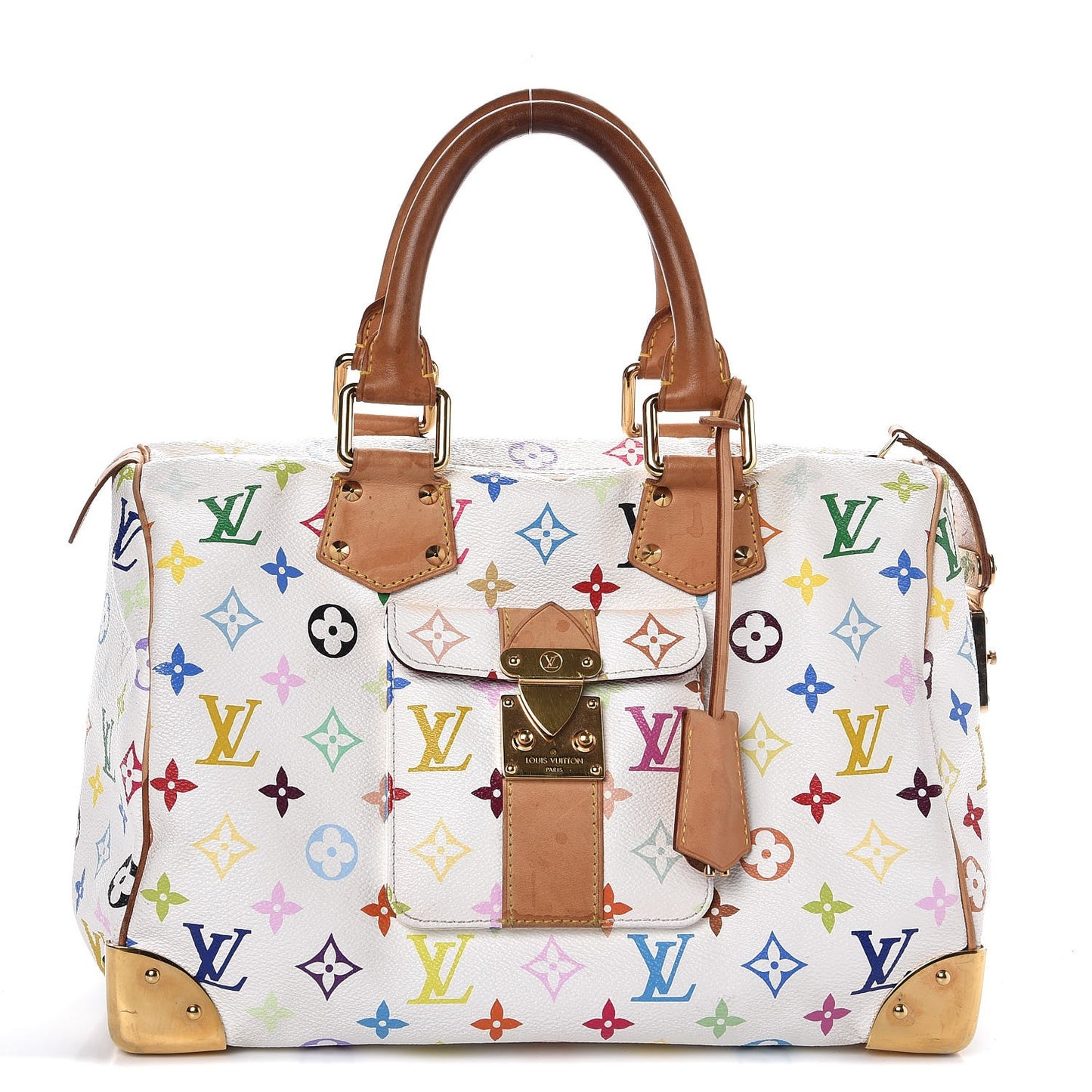 Monogram Multicolor Speedy 30 White