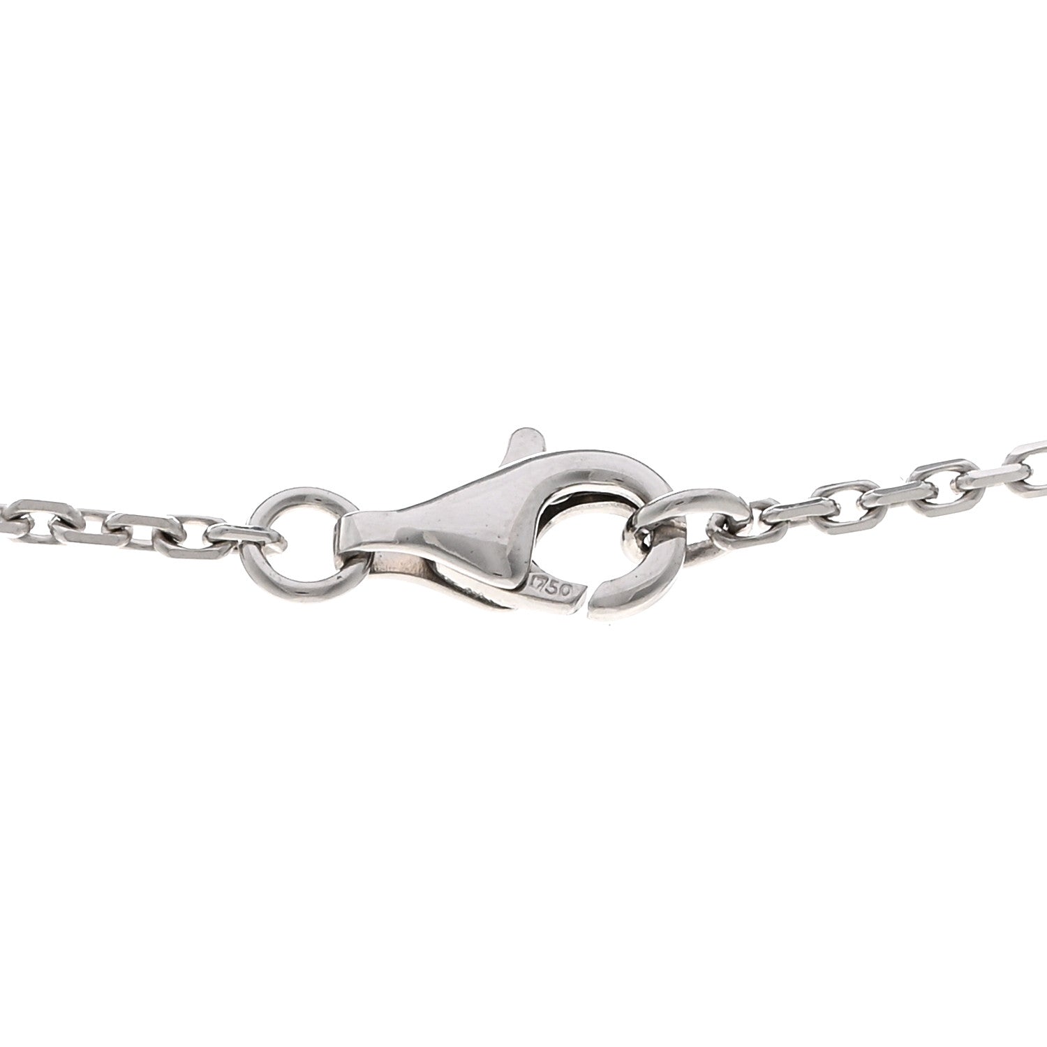 Chanel 18K White Gold Diamond Black Onyx Camelia Sculpte Drop Pendant Necklace 4 of 5