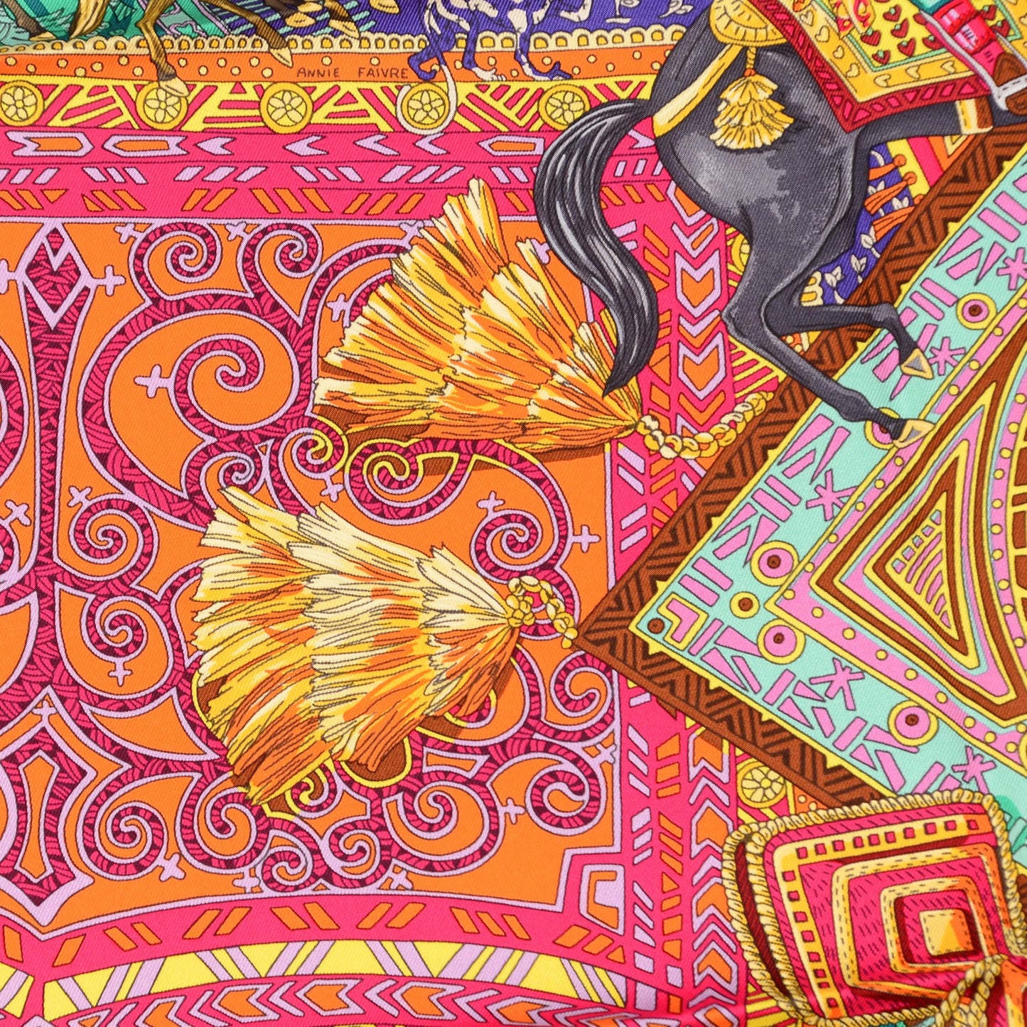 Silk Cavaliers du Caucase Scarf 90