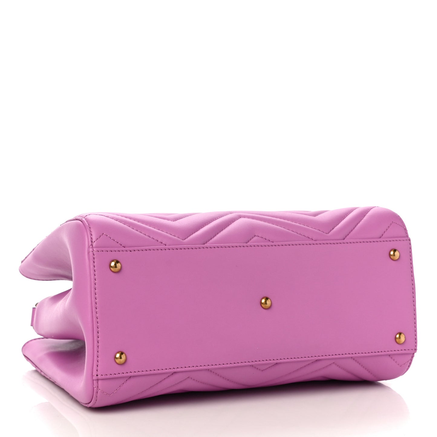 Calfskin Matelasse Small GG Marmont Tote Candy Mousse