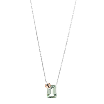 Tiffany Sterling Silver 18K Rose Gold Prasiolite Return to Tiffany Love Bugs Ladybug Necklace 1 of 4
