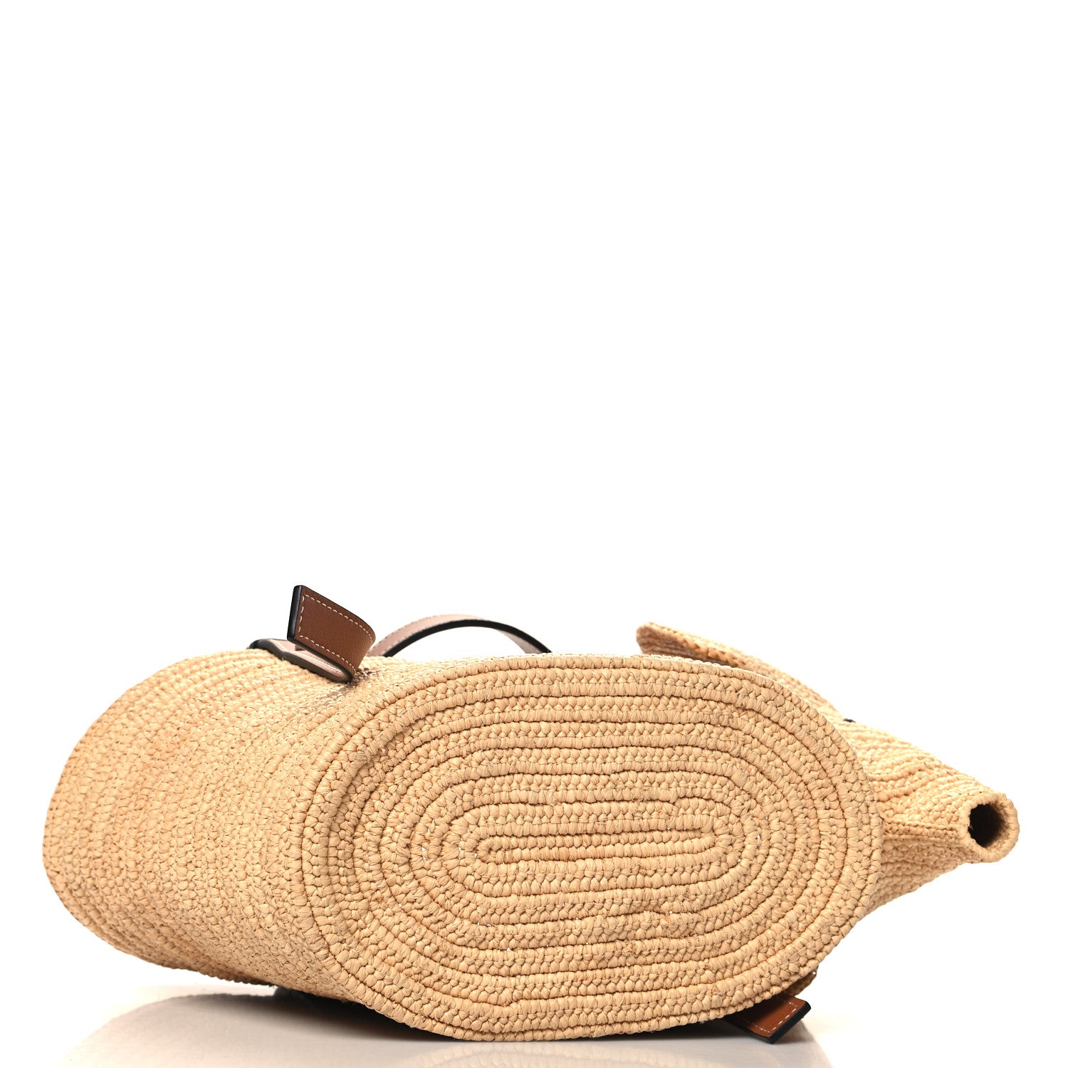 Loewe Raffia Small Elephant Basket Tote Bag Natural Tan 4 of 9