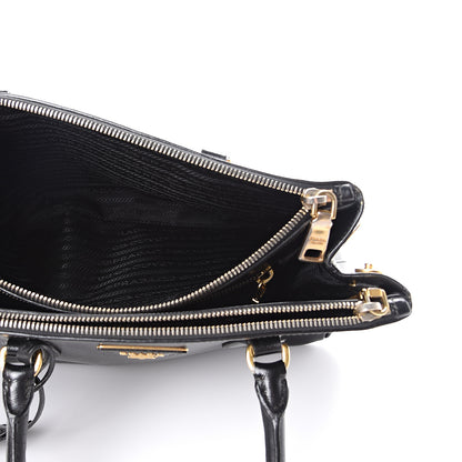 Prada Saffiano Small Galleria Double Zip Tote Black 4 of 29