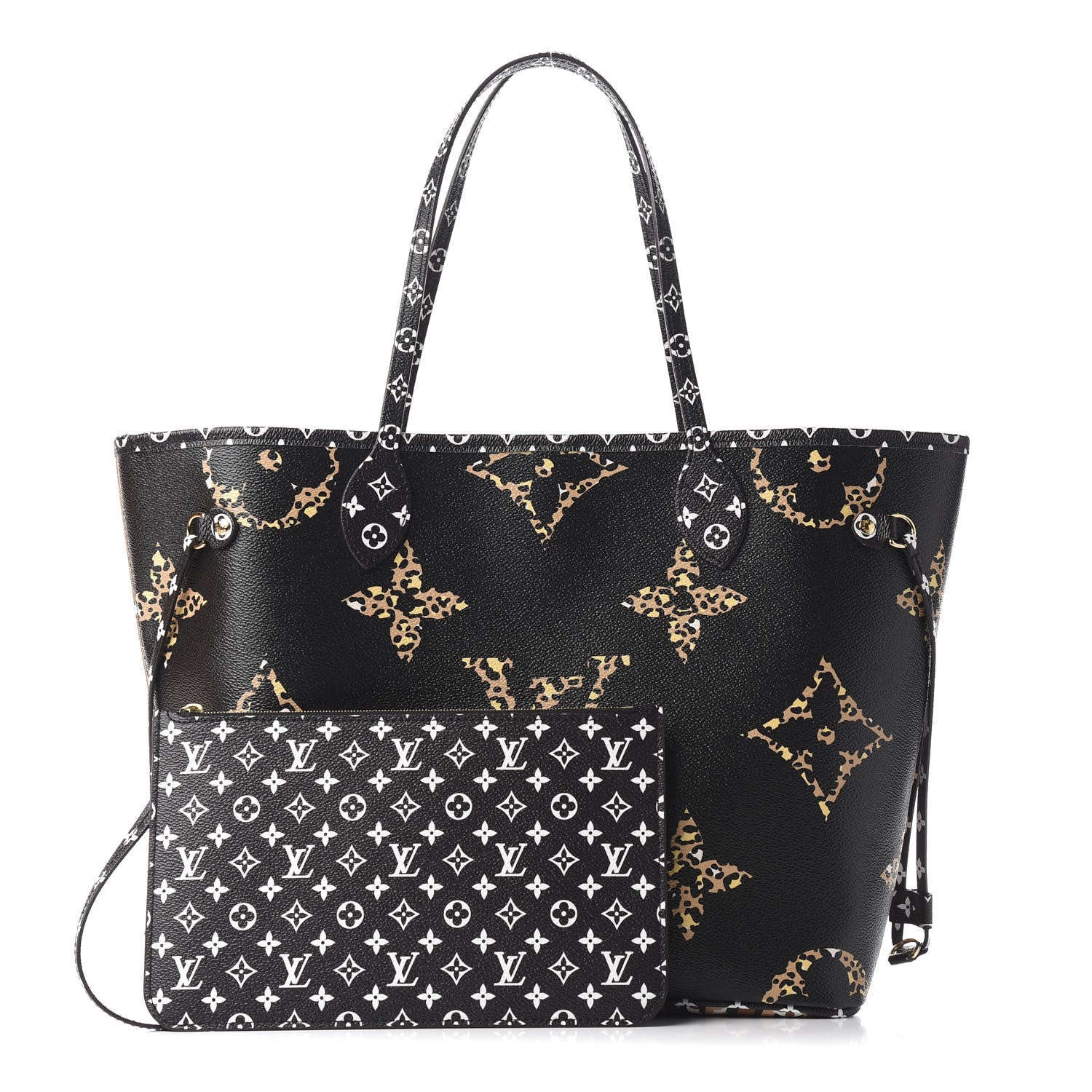 Louis Vuitton Monogram Giant Jungle Neverfull MM Black 1 of 10