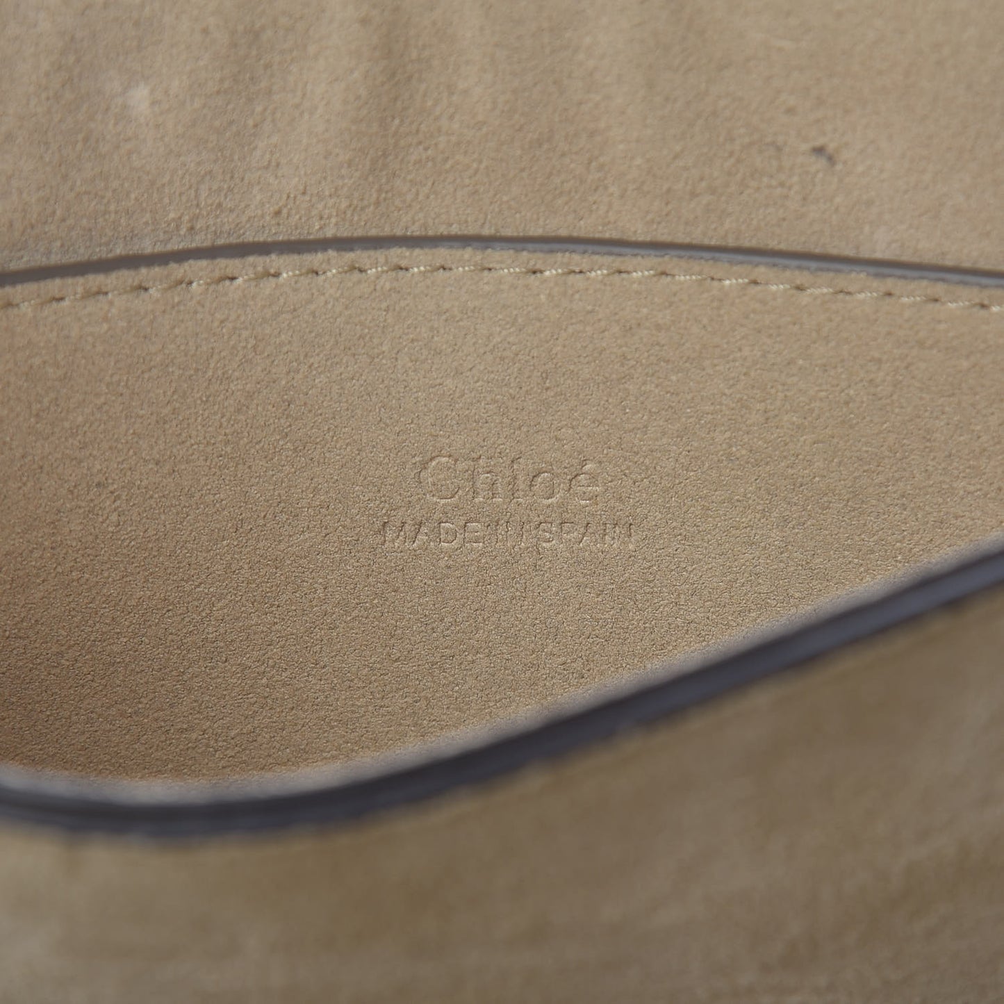 Suede Calfskin Small Faye Shoulder Bag Motty Grey
