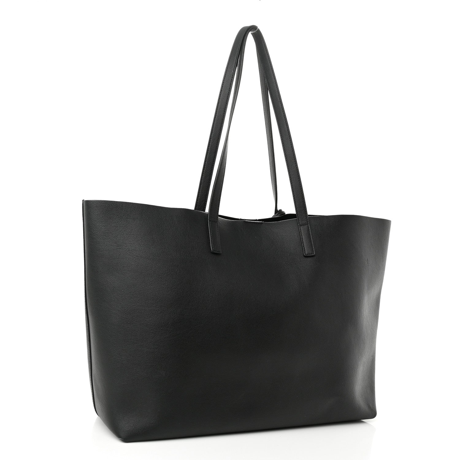Saint Laurent Calfskin Large Shopping Tote Black 3 of 12