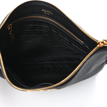 Prada Vitello Daino Crossbody Bag Black 5 of 8