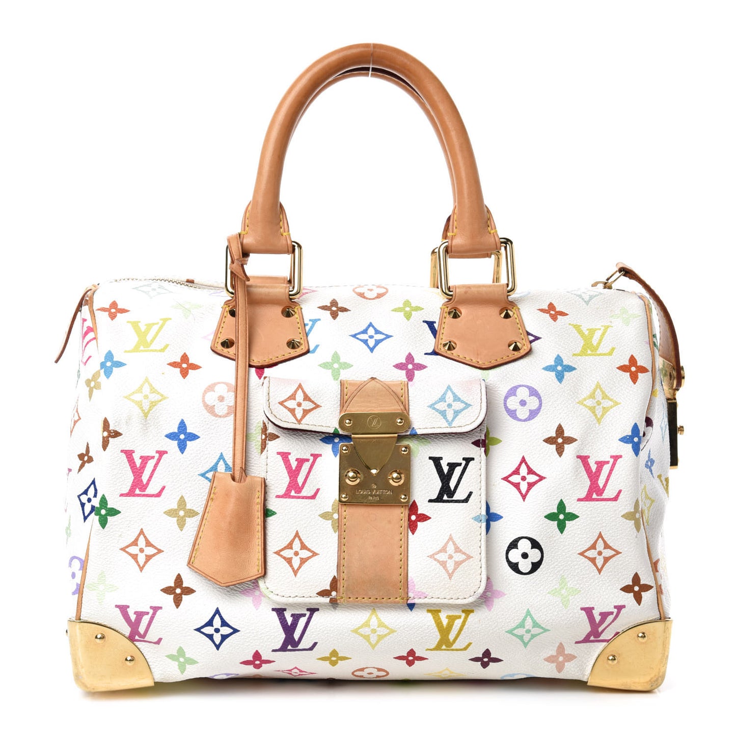 Monogram Multicolor Speedy 30 White
